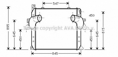 AVA QUALITY COOLING me4178 -  Интеркулер